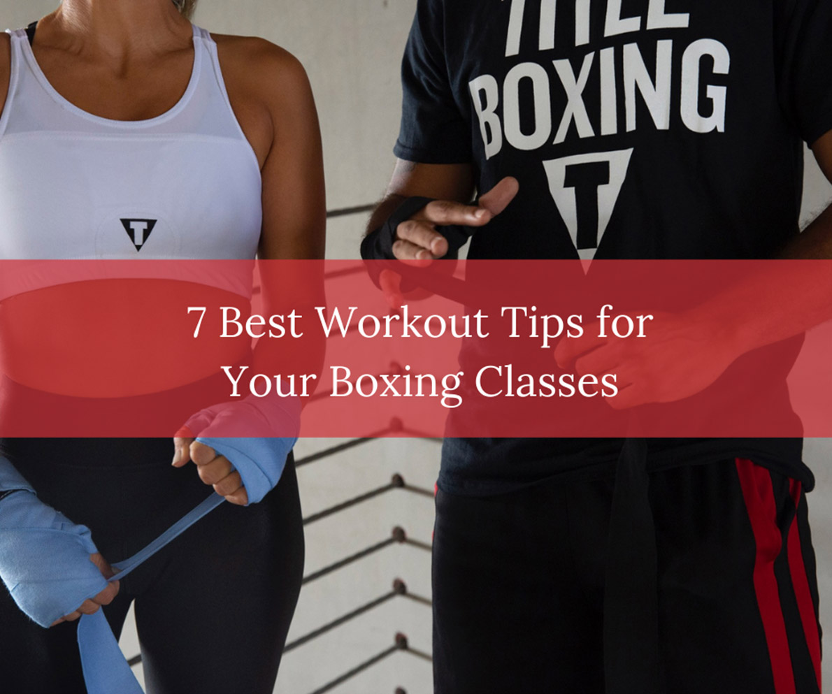 TITLE Boxing Club members preparing for a boxing class