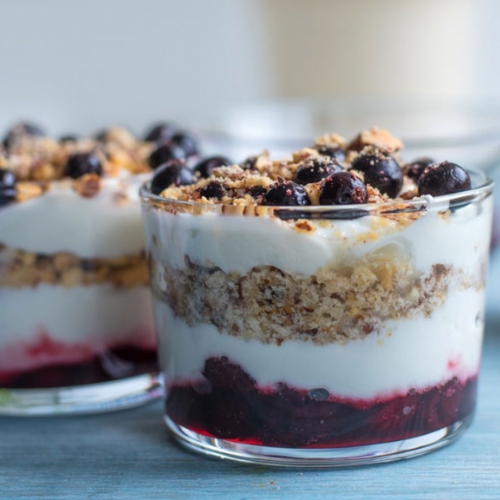 healthy greek yogurt parfait breakfast